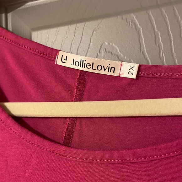 Women's Red and Pink Tunic Tops Bundle Size 2XL JollieLovin - Picture 3 of 4